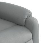 Casa si Gradina - Mobilier - Scaune si fotolii - Fotolii - Fotoliu rabatabil cu ridicare, gri deschis, material textil - Infinity.ro