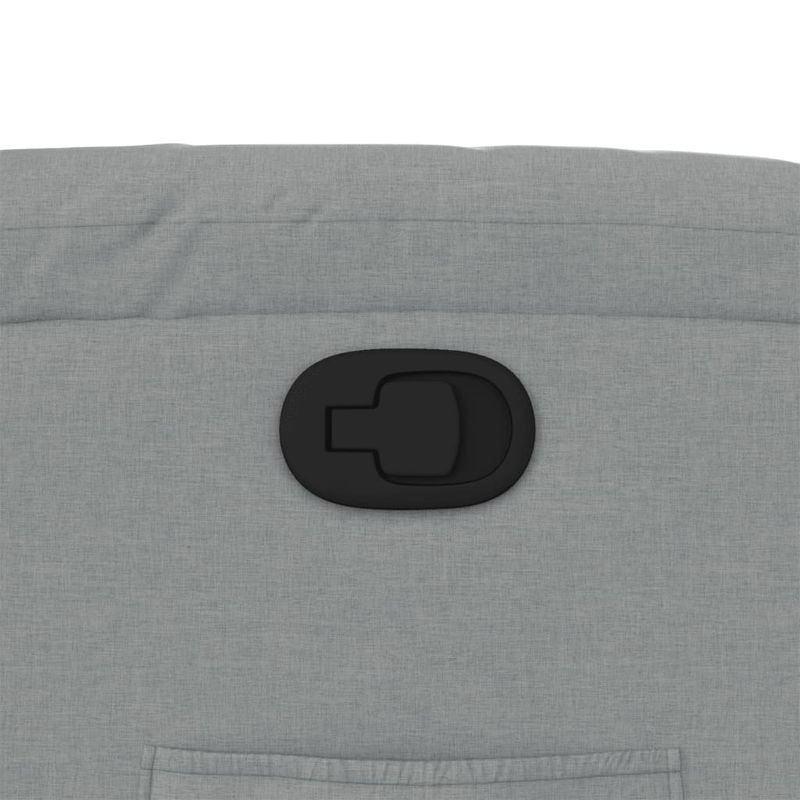Casa si Gradina - Mobilier - Scaune si fotolii - Fotolii - Fotoliu rabatabil cu ridicare, gri deschis, material textil - Infinity.ro