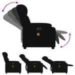 Ingrijire personala si Cosmetice - Sanatate si wellness - Articole wellness - Fotolii de masaj - Fotoliu electric de masaj rabatabil, negru, textil - Infinity.ro