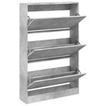 Casa si Gradina - Mobilier - Organizare si depozitare - Organizator incaltaminte - Pantofar, gri beton, 80x21x125,5 cm, lemn prelucrat - Infinity.ro