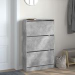 Casa si Gradina - Mobilier - Organizare si depozitare - Organizator incaltaminte - Pantofar, gri beton, 80x21x125,5 cm, lemn prelucrat - Infinity.ro