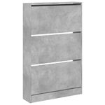 Casa si Gradina - Mobilier - Organizare si depozitare - Organizator incaltaminte - Pantofar, gri beton, 80x21x125,5 cm, lemn prelucrat - Infinity.ro
