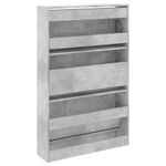 Casa si Gradina - Mobilier - Organizare si depozitare - Organizator incaltaminte - Pantofar, gri beton, 80x21x125,5 cm, lemn prelucrat - Infinity.ro