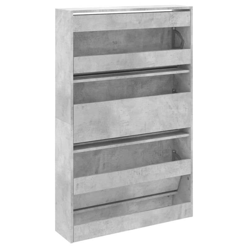 Casa si Gradina - Mobilier - Organizare si depozitare - Organizator incaltaminte - Pantofar, gri beton, 80x21x125,5 cm, lemn prelucrat - Infinity.ro