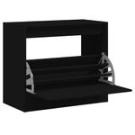 Casa si Gradina - Mobilier - Organizare si depozitare - Organizator incaltaminte - Pantofar, negru, 80x42x69 cm, lemn prelucrat - Infinity.ro