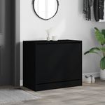Casa si Gradina - Mobilier - Organizare si depozitare - Organizator incaltaminte - Pantofar, negru, 80x42x69 cm, lemn prelucrat - Infinity.ro