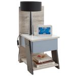 Casa si Gradina - Mobilier - Comode si corpuri - Noptiere - FMD Noptiera cu 1 sertar, stejar nisipiu, 34,2x39x69 cm - Infinity.ro