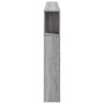 Casa si Gradina - Mobilier - Paturi si accesorii - Accesorii paturi - Tablie de pat cu LED, gri sonoma, 220x18,5x103,5 cm, lemn - Infinity.ro