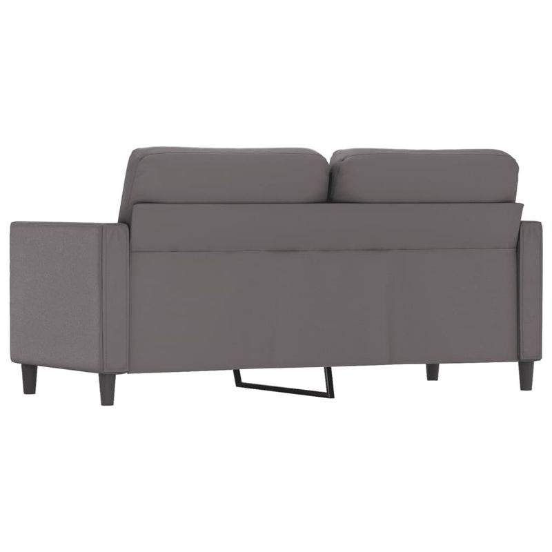 Casa si Gradina - Mobilier - Canapele si coltare - Canapele - Canapea cu 2 locuri, gri, 140 cm, piele ecologica - Infinity.ro