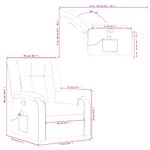 Ingrijire personala si Cosmetice - Sanatate si wellness - Articole wellness - Fotolii de masaj - Fotoliu rabatabil de masaj, crem, material textil - Infinity.ro