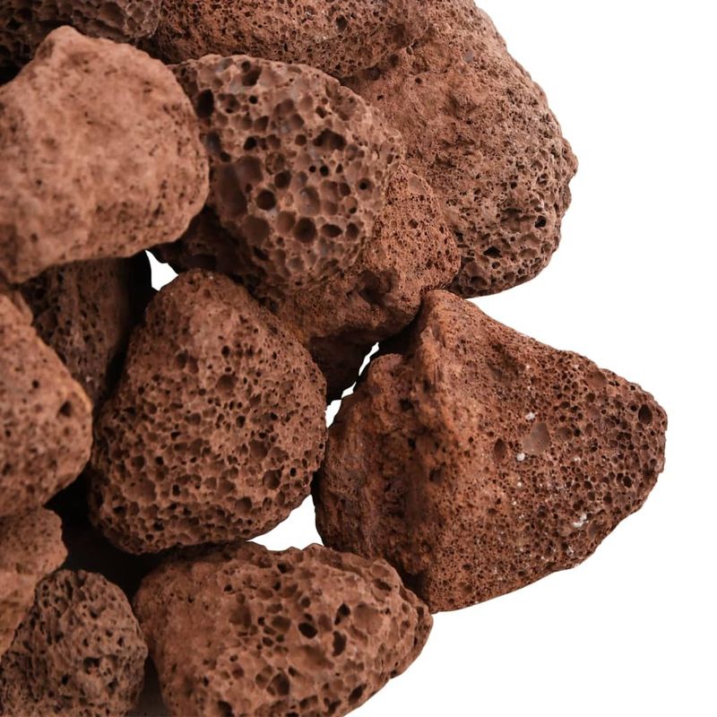 Casa si Gradina - Decoratiuni - Obiecte decorative - Accesorii decorative - Roci vulcanice, 10 kg, rosu, 3-5 cm - Infinity.ro