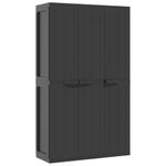 Casa si Gradina - Mobilier - Dulapuri si sifoniere - Dulapuri - Dulap depozitare de exterior, negru, 97x37x165 cm, PP - Infinity.ro