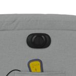 Ingrijire personala si Cosmetice - Sanatate si wellness - Articole wellness - Fotolii de masaj - Fotoliu electric de masaj rabatabil, gri deschis, microfibra - Infinity.ro