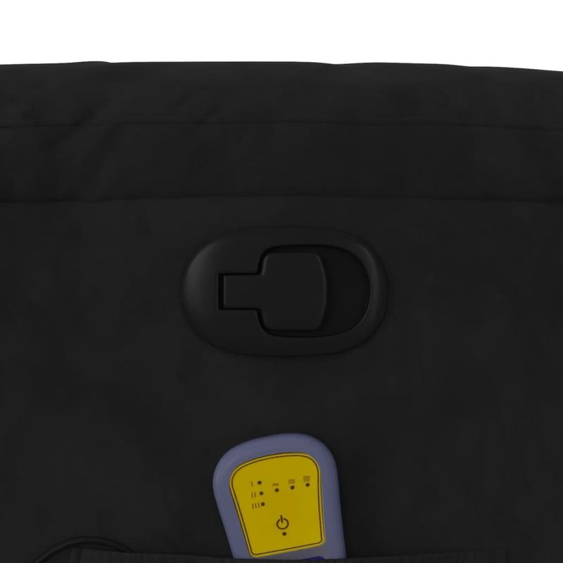 Ingrijire personala si Cosmetice - Sanatate si wellness - Articole wellness - Fotolii de masaj - Fotoliu de masaj rabatabil, negru, microfibra - Infinity.ro