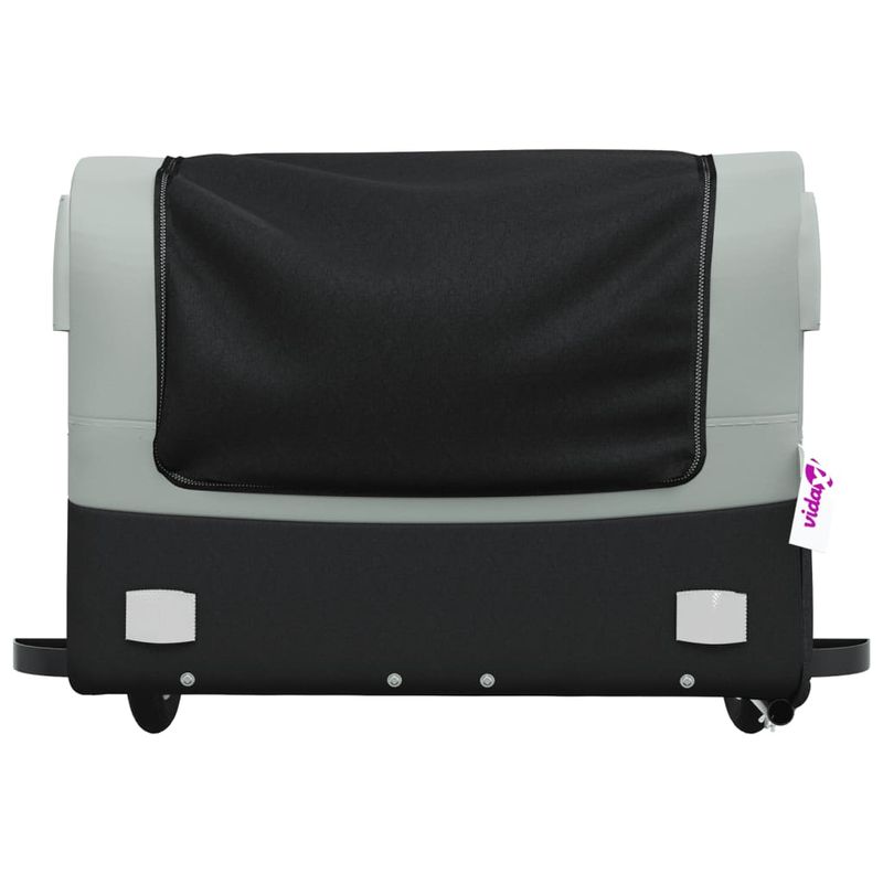 Sport si Outdoor - Ciclism - Accesorii pentru biciclete - Remorci biciclete - Remorca pentru biciclete, negru și gri, 45 kg, fier, mărime 137x69x59 cm - Infinity.ro