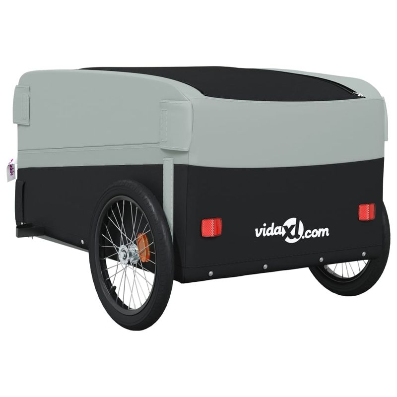 Sport si Outdoor - Ciclism - Accesorii pentru biciclete - Remorci biciclete - Remorca pentru biciclete, negru și gri, 45 kg, fier, mărime 137x69x59 cm - Infinity.ro