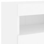 Casa si Gradina - Mobilier - Comode si corpuri - Comode - Comoda TV de perete cu lumini LED, alb, 40x30x40 cm - Infinity.ro