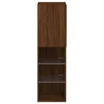 Casa si Gradina - Mobilier - Comode si corpuri - Comode - Comoda TV cu lumini LED, stejar maro, 30,5x30x102 cm - Infinity.ro