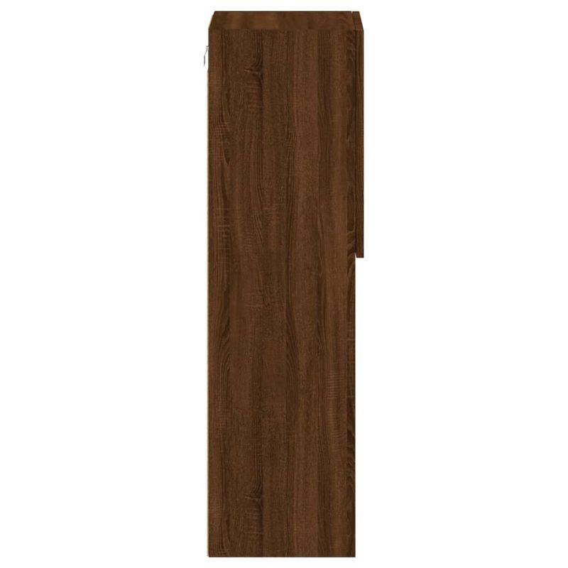 Casa si Gradina - Mobilier - Comode si corpuri - Comode - Comoda TV cu lumini LED, stejar maro, 30,5x30x102 cm - Infinity.ro