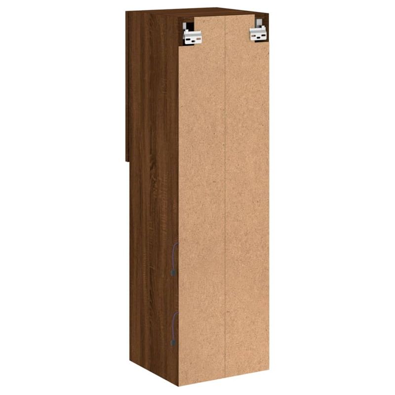 Casa si Gradina - Mobilier - Comode si corpuri - Comode - Comoda TV cu lumini LED, stejar maro, 30,5x30x102 cm - Infinity.ro