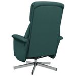 Ingrijire personala si Cosmetice - Sanatate si wellness - Articole wellness - Fotolii de masaj - Fotoliu masaj rabatabil cu suport picioare verde inchis textil - Infinity.ro