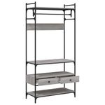 Casa si Gradina - Mobilier - Dulapuri si sifoniere - Sifoniere - Sifonier cu sertare, gri sonoma, 89x39x184,5 cm, lemn compozit - Infinity.ro
