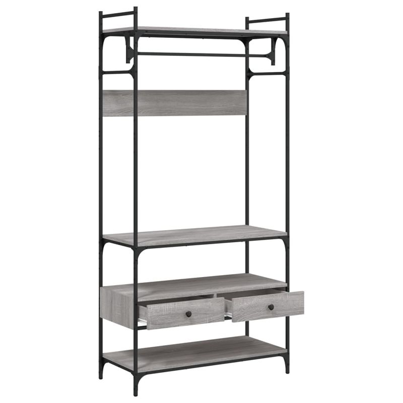 Casa si Gradina - Mobilier - Dulapuri si sifoniere - Sifoniere - Sifonier cu sertare, gri sonoma, 89x39x184,5 cm, lemn compozit - Infinity.ro