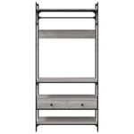 Casa si Gradina - Mobilier - Dulapuri si sifoniere - Sifoniere - Sifonier cu sertare, gri sonoma, 89x39x184,5 cm, lemn compozit - Infinity.ro