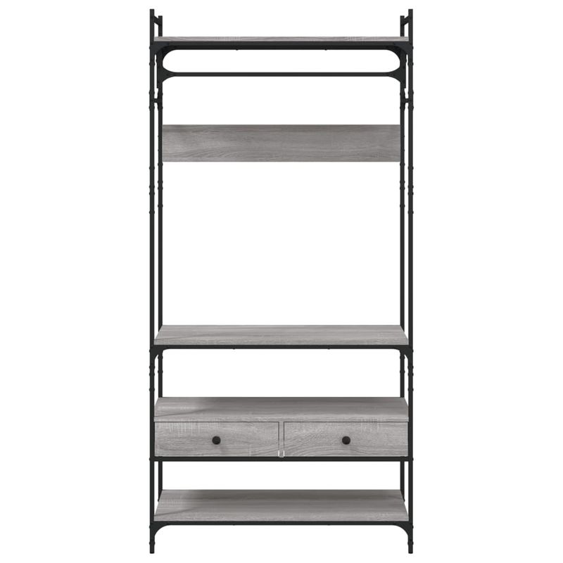 Casa si Gradina - Mobilier - Dulapuri si sifoniere - Sifoniere - Sifonier cu sertare, gri sonoma, 89x39x184,5 cm, lemn compozit - Infinity.ro