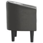 Casa si Gradina - Mobilier - Scaune si fotolii - Fotolii - Fotoliu tip cuva, gri, piele ecologica - Infinity.ro