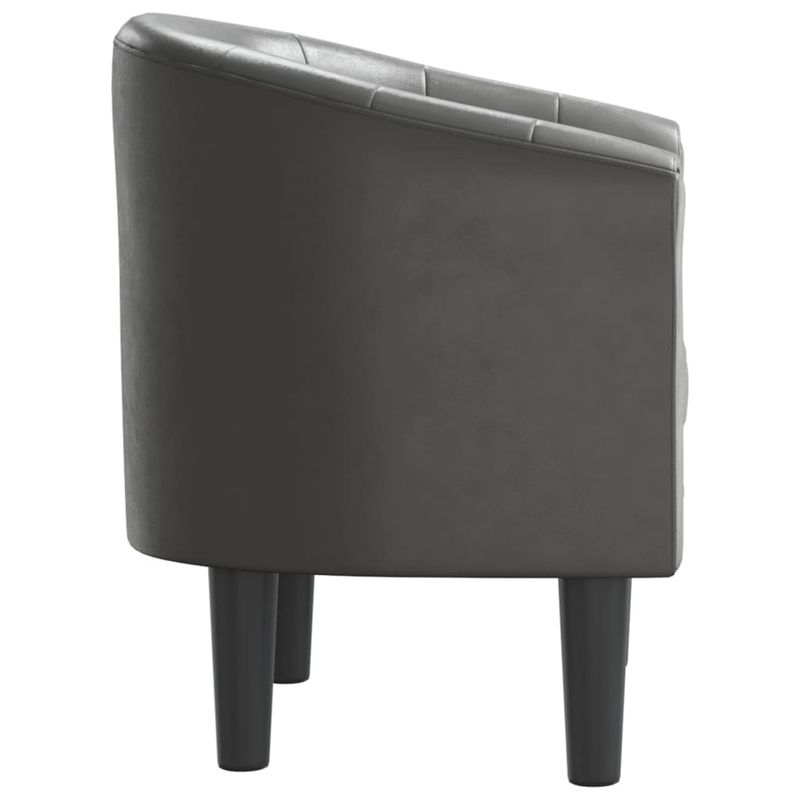 Casa si Gradina - Mobilier - Scaune si fotolii - Fotolii - Fotoliu tip cuva, gri, piele ecologica - Infinity.ro