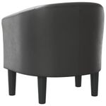 Casa si Gradina - Mobilier - Scaune si fotolii - Fotolii - Fotoliu tip cuva, gri, piele ecologica - Infinity.ro