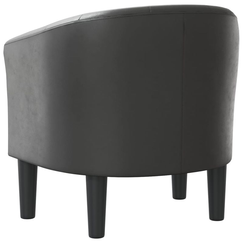 Casa si Gradina - Mobilier - Scaune si fotolii - Fotolii - Fotoliu tip cuva, gri, piele ecologica - Infinity.ro
