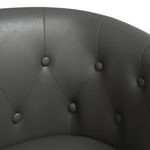 Casa si Gradina - Mobilier - Scaune si fotolii - Fotolii - Fotoliu tip cuva, gri, piele ecologica - Infinity.ro