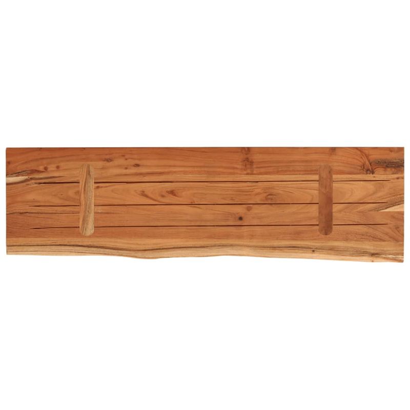 Casa si Gradina - Mobilier - Biblioteci si rafturi - Rafturi - Raft perete 70x20x2,5 cm dreptunghiular lemn acacia margine vie - Infinity.ro