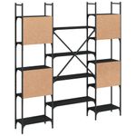 Casa si Gradina - Mobilier - Biblioteci si rafturi - Biblioteci - Biblioteca, negru, 155,5x24x166,5 cm, lemn prelucrat - Infinity.ro