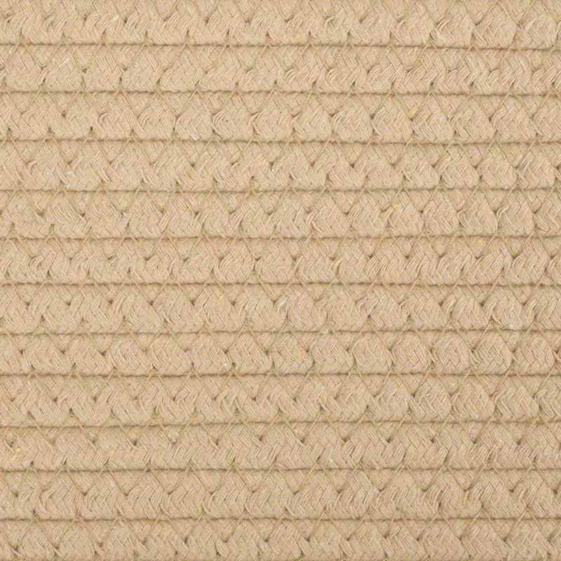 Market - Spalare si intretinere rufe - Uscatoare de rufe si accesorii - Cos de rufe, bej si alb, Ø60x36 cm, bumbac - Infinity.ro