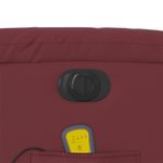 Ingrijire personala si Cosmetice - Sanatate si wellness - Articole wellness - Fotolii de masaj - Fotoliu de masaj electric rabatabil, rosu vin, piele ecologica - Infinity.ro