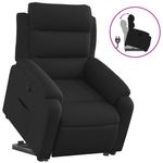 Casa si Gradina - Mobilier - Scaune si fotolii - Fotolii - Fotoliu rabatabil cu ridicare pe verticala, negru, textil - Infinity.ro