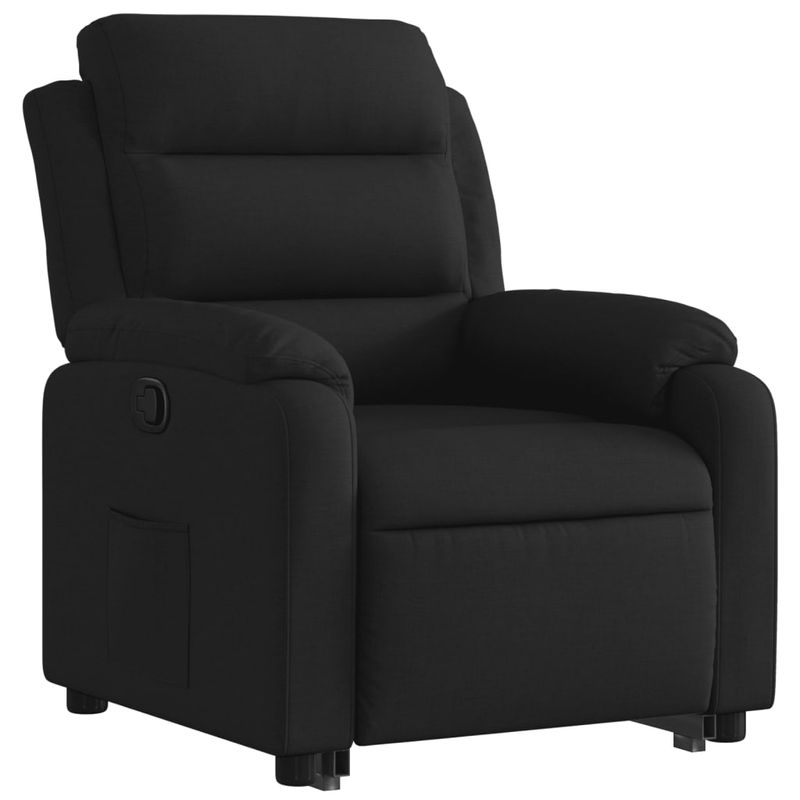 Casa si Gradina - Mobilier - Scaune si fotolii - Fotolii - Fotoliu rabatabil cu ridicare pe verticala, negru, textil - Infinity.ro
