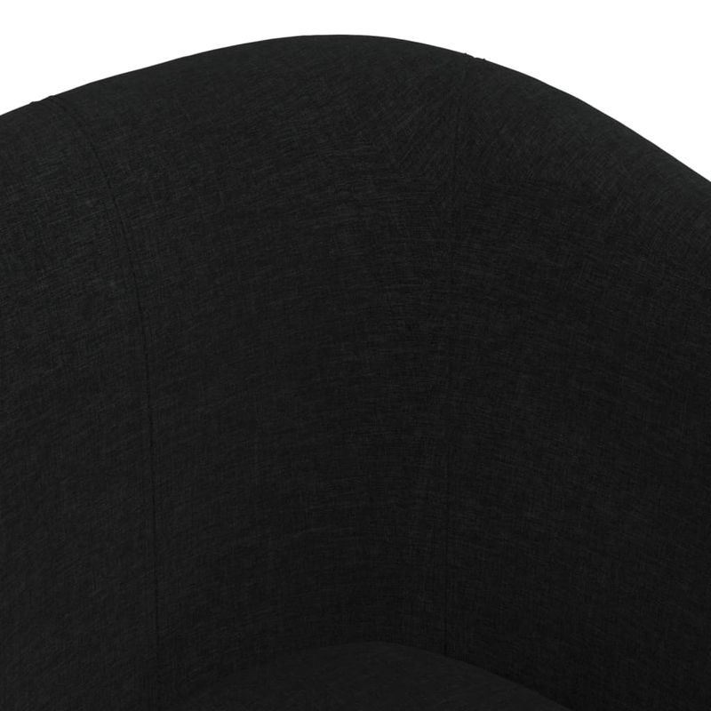 Casa si Gradina - Mobilier - Scaune si fotolii - Fotolii - Fotoliu tip cuva cu taburet, negru, material textil - Infinity.ro
