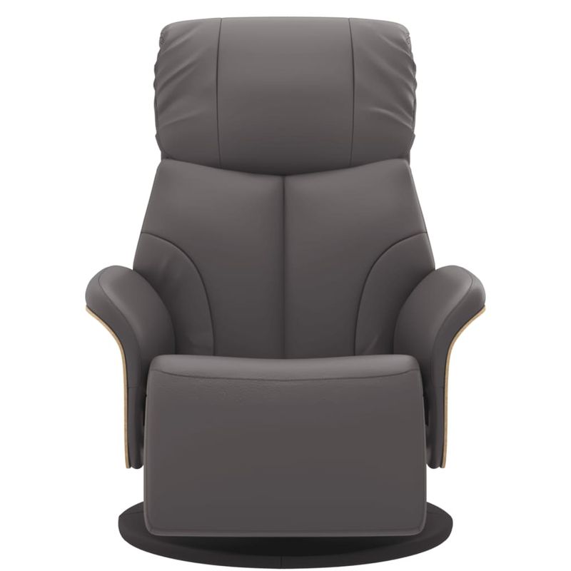 Casa si Gradina - Mobilier - Scaune si fotolii - Fotolii - Fotoliu rabatabil cu suport de picioare, gri, piele ecologica - Infinity.ro