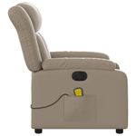 Ingrijire personala si Cosmetice - Sanatate si wellness - Articole wellness - Fotolii de masaj - Fotoliu electric masaj rabatabil, cappuccino, piele ecologica - Infinity.ro