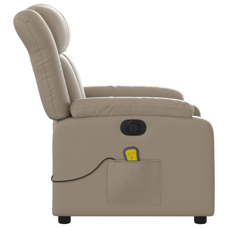 Ingrijire personala si Cosmetice - Sanatate si wellness - Articole wellness - Fotolii de masaj - Fotoliu electric masaj rabatabil, cappuccino, piele ecologica - Infinity.ro