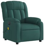 Ingrijire personala si Cosmetice - Sanatate si wellness - Articole wellness - Fotolii de masaj - Fotoliu electric masaj rabatabil / ridicare verde inchis textil - Infinity.ro