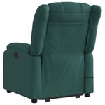 Ingrijire personala si Cosmetice - Sanatate si wellness - Articole wellness - Fotolii de masaj - Fotoliu electric masaj rabatabil / ridicare verde inchis textil - Infinity.ro