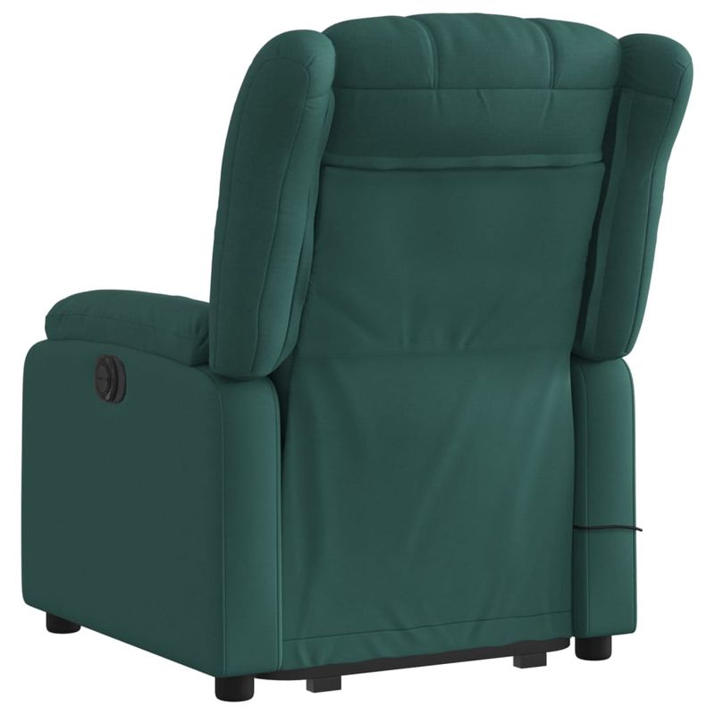 Ingrijire personala si Cosmetice - Sanatate si wellness - Articole wellness - Fotolii de masaj - Fotoliu electric masaj rabatabil / ridicare verde inchis textil - Infinity.ro