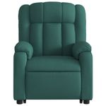Ingrijire personala si Cosmetice - Sanatate si wellness - Articole wellness - Fotolii de masaj - Fotoliu electric masaj rabatabil / ridicare verde inchis textil - Infinity.ro