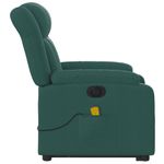 Ingrijire personala si Cosmetice - Sanatate si wellness - Articole wellness - Fotolii de masaj - Fotoliu electric masaj rabatabil / ridicare verde inchis textil - Infinity.ro
