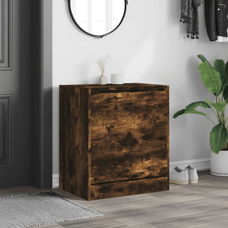 Casa si Gradina - Mobilier - Organizare si depozitare - Organizator incaltaminte - Pantofar, stejar fumuriu, 60x42x69 cm, lemn compozit - Infinity.ro
